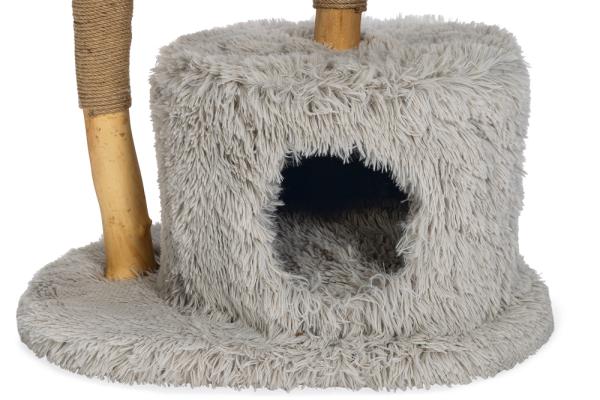 Naturholz Katzenkratzbaum Ziza 100cm Designed by Lotte mit Naturstämmen